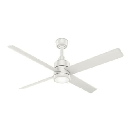 Hunter Hunter TRAK Modern Commercial Ceiling Fan w/ Light Kit - 72" - 24887 CFM - Fesh White 76013
